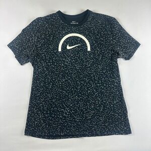 Youth XL Nike Dri-Fit Athletic Cut Graphic‎ T Shirt Tee Black